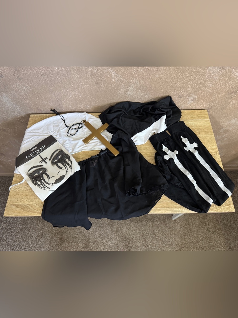 Scary Nun Sexy Halloween Costume for Women, Nun Costume Accessories